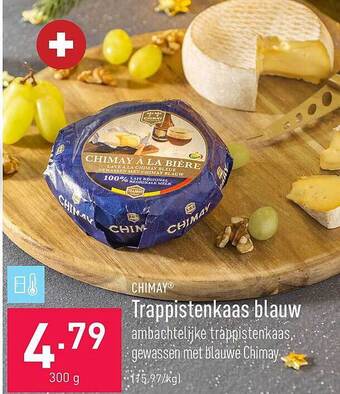ALDI Chimay trappistenkaas blauw aanbieding