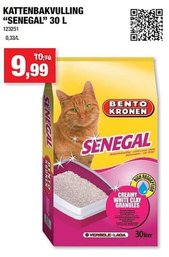 Hubo Kattenbakvulling senegal 30L aanbieding