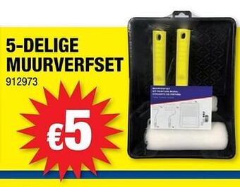 Hubo 5-delige muurverfset aanbieding