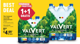 Delhaize Niet-bruisend natuurlijk mineraalwater aanbieding