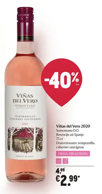 Delhaize Viñas del Vero 2020 aanbieding