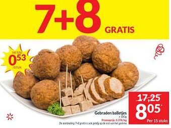 Intermarché Gebraden balletjes aanbieding