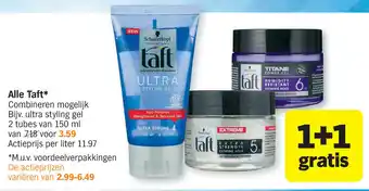 Albert Heijn Taft 1+1 aanbieding