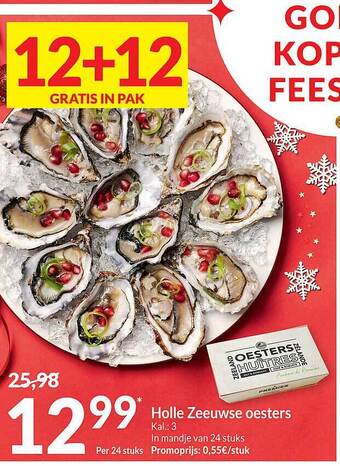 Intermarché Holle zeeuwse oesters aanbieding