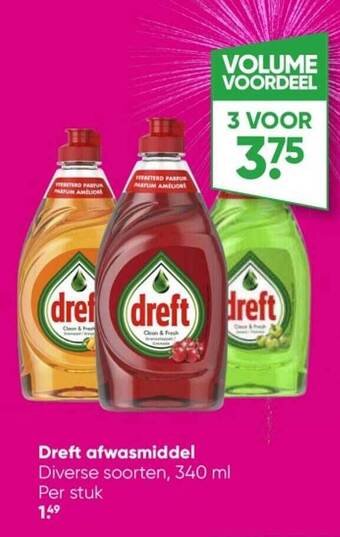 Big Bazar Dreft afwasmiddel aanbieding