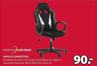 Jysk Harlev gamestoel aanbieding
