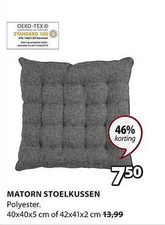 Jysk Matorn stoelkussen aanbieding