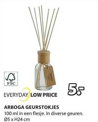 Jysk Arboga geurstokjes aanbieding