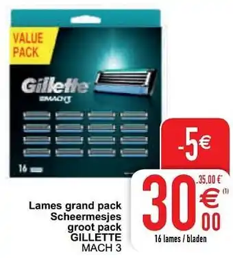 Cora Lames grand pack scheermesjes groot pack gillette mach 3 aanbieding