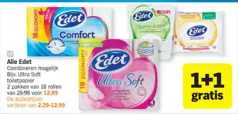 Albert Heijn Edet 1+1 aanbieding