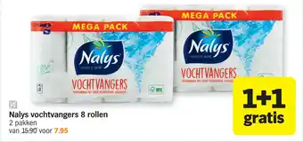 Albert Heijn Nalys Vochtvangers 2*8 rollen aanbieding