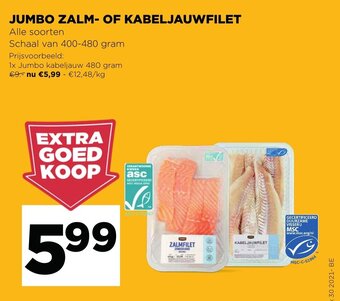 Jumbo Zalm- of Kabeljauwfilet