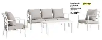 Supra Bazar Loungeset ferrara white aanbieding