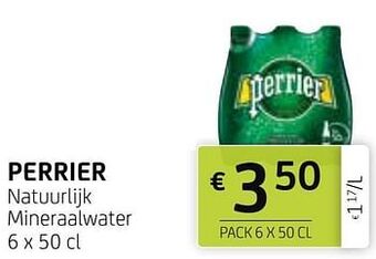 BelBev Perrier natuurlijk mineraalwater aanbieding