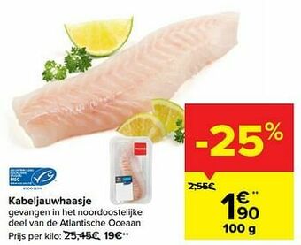 Carrefour Market Kabeljauwhaasje aanbieding