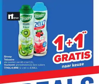 Carrefour Siroop Teisseire 60 cl aanbieding