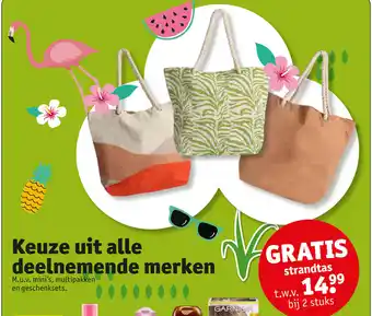 Kruidvat Gratis strandtas aanbieding