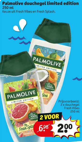 Kruidvat Palmolive douchegel limited edition 250 ml aanbieding