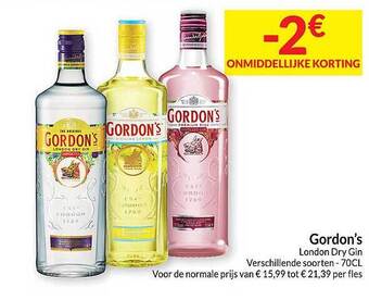 Intermarché Gordon's london dry gin aanbieding