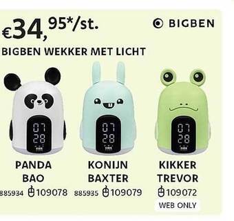 Dreamland Bigben wekker met licht aanbieding