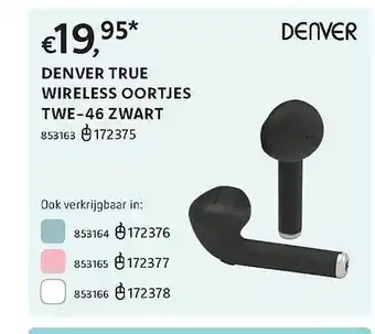 Dreamland Denver true wireless oortjes aanbieding