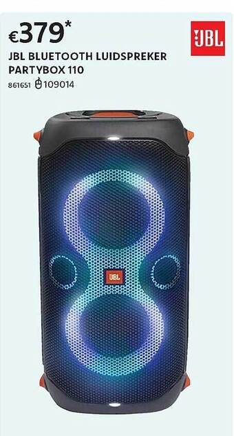 Dreamland Jbl bluetooth luidspreker partybox 110 aanbieding