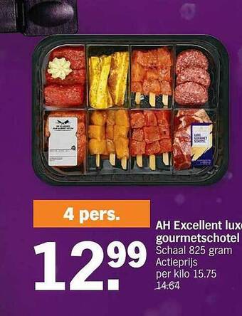 Albert Heijn Ah excellent luxe gourmetschotel aanbieding