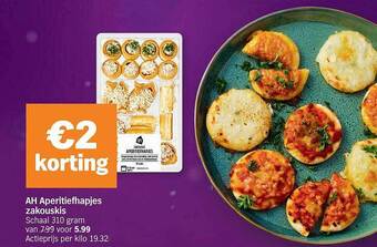 Albert Heijn Ah aperitiefhapjes zakouskis aanbieding