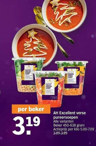 Albert Heijn Ah excellent verse pureersoepen aanbieding