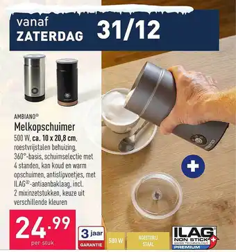 ALDI Ambiano melkopschuimer aanbieding
