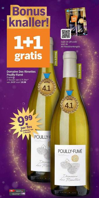 Albert Heijn Domaine des rimettes pouilly-fumé aanbieding