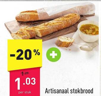 ALDI Artisanaal stokbrood aanbieding