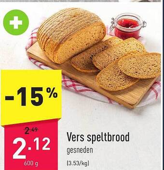 ALDI Vers speltbrood aanbieding