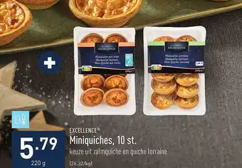 ALDI Excellence miniquiches aanbieding