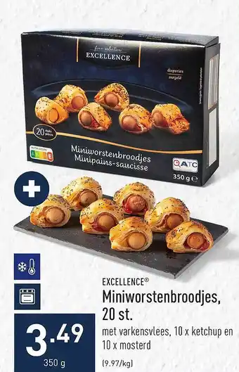 ALDI Excellence miniworstenbroodjes aanbieding
