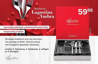 Bestekset lagostina ambra