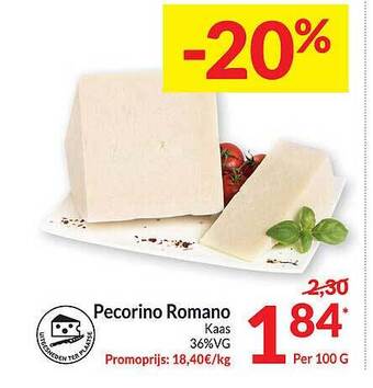 Intermarché Pecorino romano kaas aanbieding