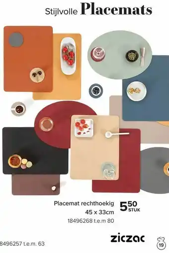 Placemat rechthoekig
