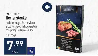 ALDI Excellence hertensteaks aanbieding