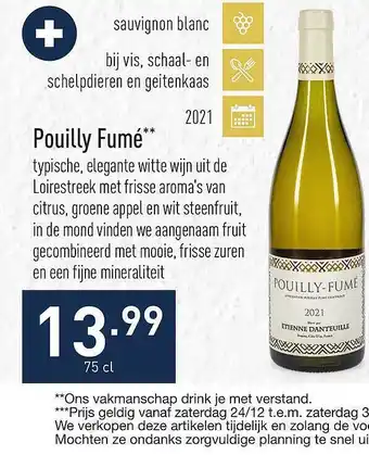 ALDI Pouilly fumé aanbieding