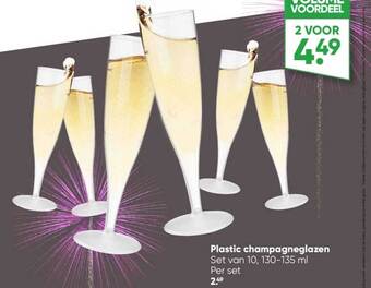 Big Bazar Plastic champagneglazen aanbieding