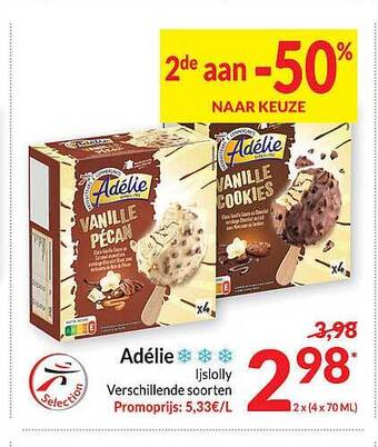 Intermarché Adélie ijslolly aanbieding
