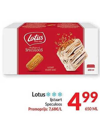 Intermarché Lotus ijstaart speculoos aanbieding