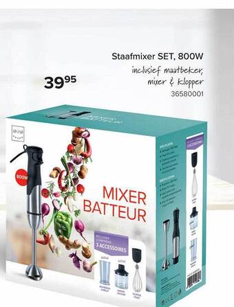 Euroshop Staafmixer set, 800w aanbieding