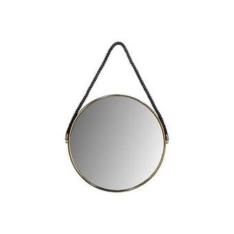 Leen Bakker HSM Collection spiegel Selina - goudkleur/zwart - 60 cm - Leen Bakker aanbieding