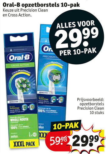 Kruidvat Oral-b opzetborstels 10-pak aanbieding