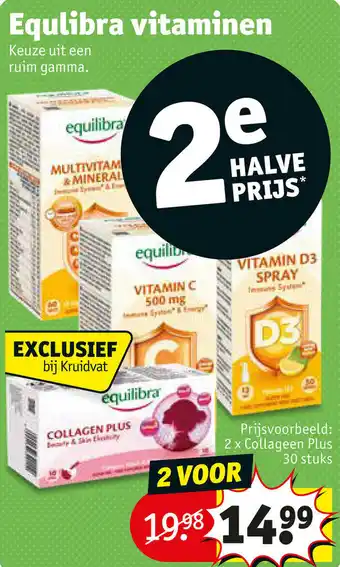 Kruidvat Equlibra vitaminen aanbieding