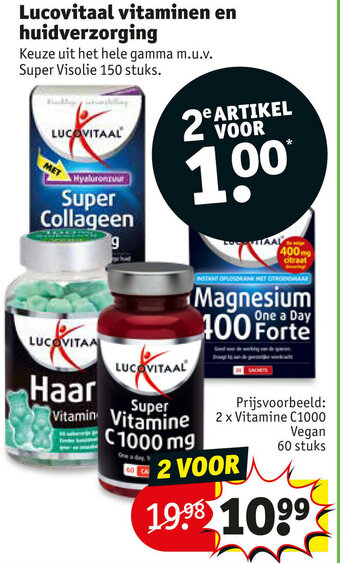 Kruidvat Lucovitaal vitaminen en huidverzorging aanbieding
