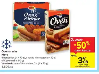 Carrefour Ovensnacks Mora 70 g aanbieding