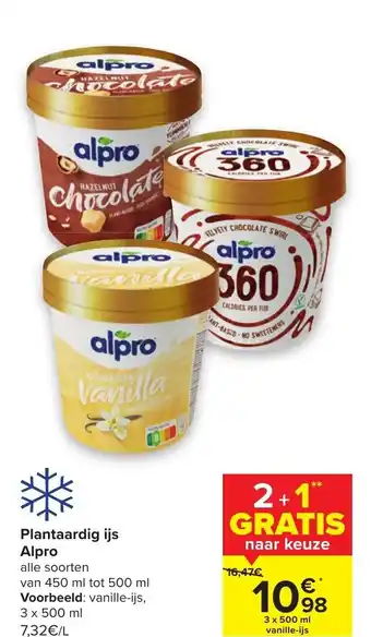 Plantaardig ijs Alpro 500 ml